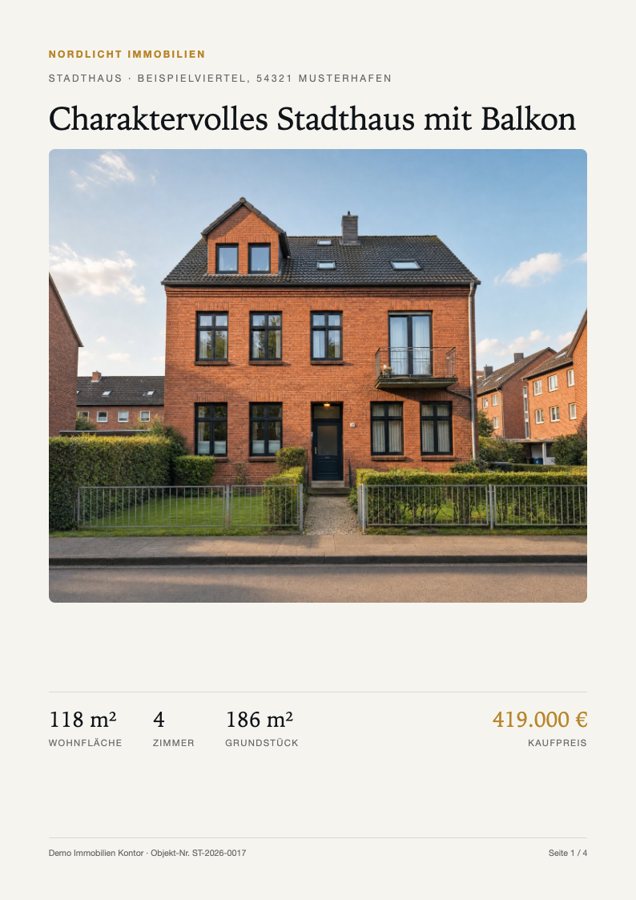 Cover im Branding Nordlicht Immobilien
