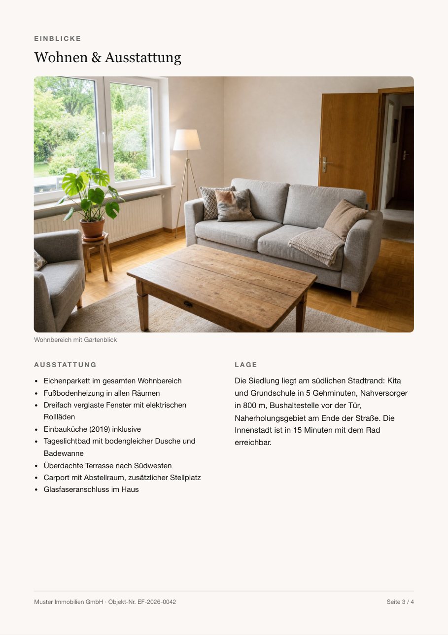 Modernes Einfamilienhaus mit Carport und Garten Seite 3